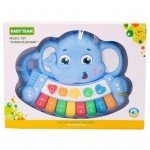 EDUCATIONAL TOY BABY TEAM PIANO MUSICAL ELEPHANT - image-0